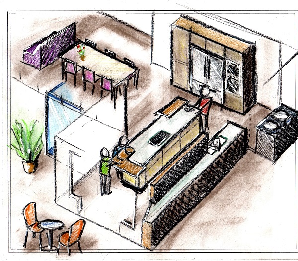 kitchen sketch 08