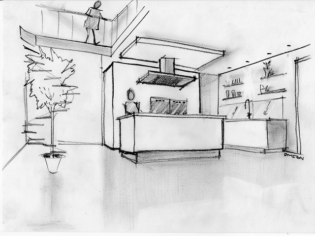 kitchen sketch 01