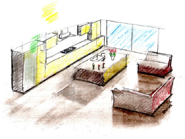 kitchen sketch 02