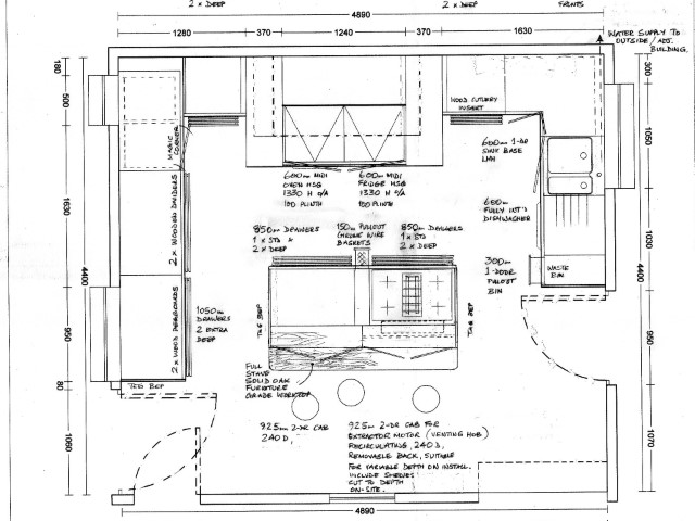 kitchen detail drawing 13