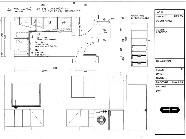 kitchen detail drawing 18
